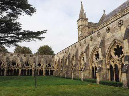 SALISBURY, UK - CIRCA SEPTEMBER 2016: Salisbury Cathedral (aka Cathedral Church of the Blessed...