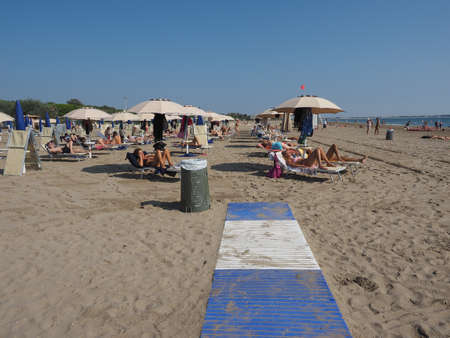VENICE, ITALY - CIRCA SEPTEMBER 2016: Venezia Lido beachのeditorial素材