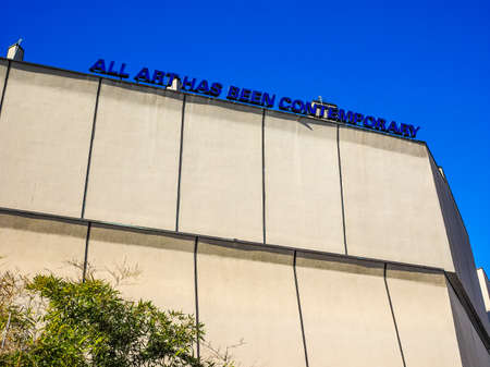 TURIN, ITALY - FEBRUARY 25, 2015: The GAM Galleria Arte Moderna e Contemporanea meaning Gallery of modern and contemporary art is the oldest and largest art gallery in Turin (HDR)のeditorial素材