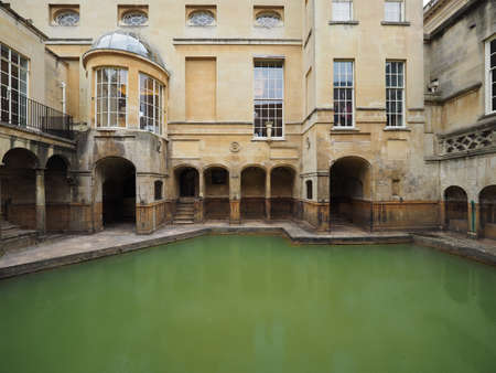 BATH, UK - CIRCA SEPTEMBER 2016: Roman Baths ancient spaのeditorial素材