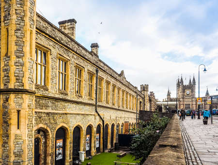 BRISTOL, UK - CIRCA SEPTEMBER 2016: HDR Bristol Temple Meads railway station designed by Brunel in 1840s and extended in 1870sのeditorial素材