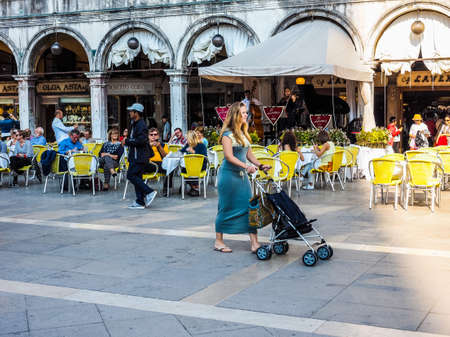 VENICE, ITALY - CIRCA SEPTEMBER 2016: HDR Piazza San Marco (meaning St Mark square)のeditorial素材