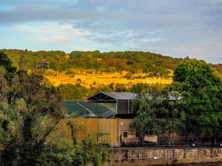 HDR View of the hills in the city of Bristol, UKのeditorial素材