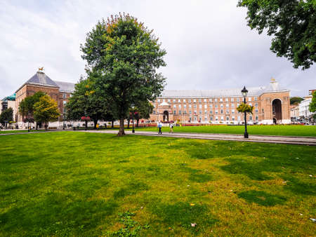 HDR Bristol Cathedral (formally the Cathedral Church of the Holy and Undivided Trinity) in Bristol, UKのeditorial素材