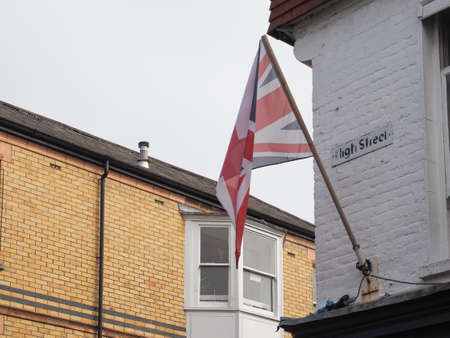 National flag of the United Kingdom (UK) aka Union Jackの写真素材