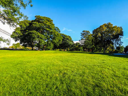 HDR Public park in Clifton in Bristol, UKの写真素材