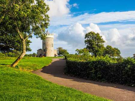 HDR Clifton Observatory on Clifton Down hill in Bristol, UKの写真素材