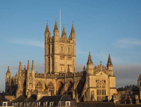 The Abbey Church of Saint Peter and Saint Paul (aka Bath Abbey) in Bath, UKのeditorial素材