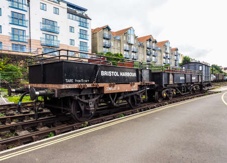 BRISTOL, UK - CIRCA SEPTEMBER 2016: HDR Vintage trains at Bristol Harbour (part of Port of Bristol)
