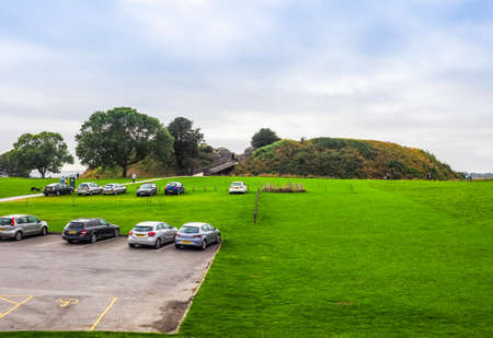 SALISBURY, UK - CIRCA SEPTEMBER 2016: HDR Ruins of Old Sarum castleのeditorial素材