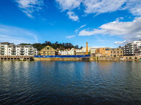 BRISTOL, UK - CIRCA SEPTEMBER 2016: HDR Bristol Harbour (part of Port of Bristol)