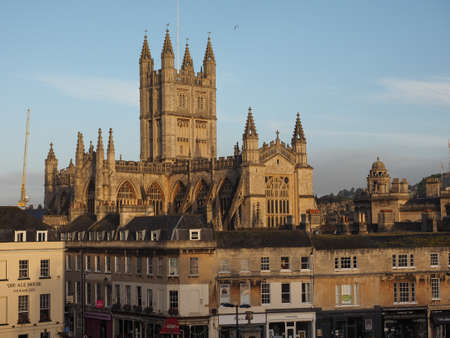 BATH, UK - CIRCA SEPTEMBER 2016: The Abbey Church of Saint Peter and Saint Paul (aka Bath Abbey)のeditorial素材