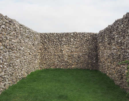 SALISBURY, UK - CIRCA SEPTEMBER 2016: Ruins of Old Sarum castleのeditorial素材