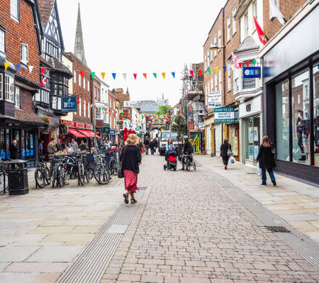 SALISBURY, UK - CIRCA SEPTEMBER 2016: HDR View of the city of Salisburyのeditorial素材