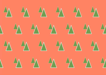 Vintage looking Christmas greeting card with tree and snowの写真素材