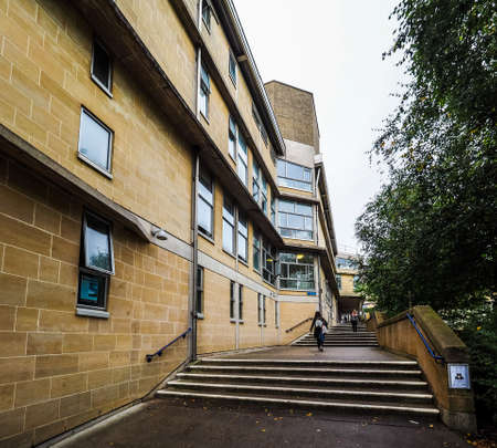 BATH, UK - CIRCA SEPTEMBER 2016: HDR Department of Architecture and Civil Engineering at University of Bath designed by Peter and Alison Smithson architectsのeditorial素材