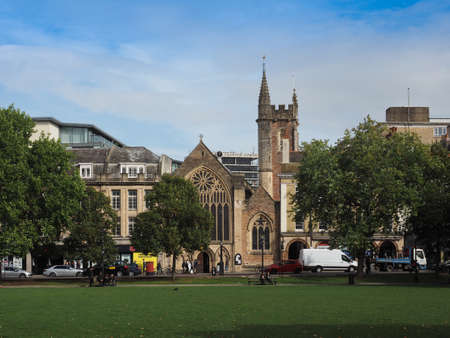 BRISTOL, UK - CIRCA SEPTEMBER 2016: College Green public parkのeditorial素材