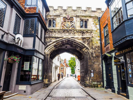 SALISBURY, UK - CIRCA SEPTEMBER 2016: HDR View of the city of Salisburyのeditorial素材
