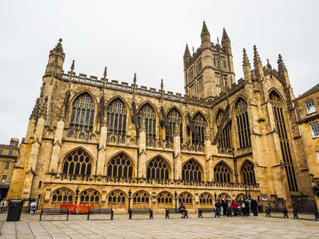 BATH, UK - CIRCA SEPTEMBER 2016: HDR The Abbey Church of Saint Peter and Saint Paul (aka Bath Abbey)