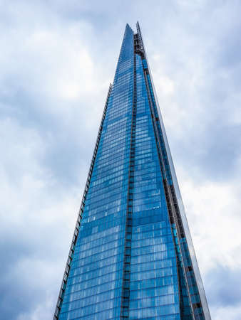 LONDON, UK - JUNE 10, 2015: The Shard skyscraper designed by Italian architect Renzo Piano is the highest building in town (HDR)のeditorial素材