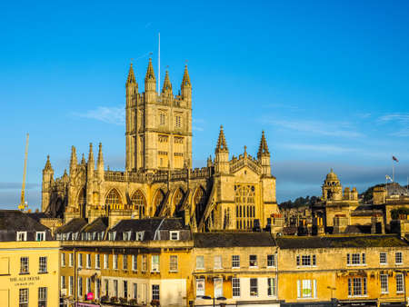 BATH, UK - CIRCA SEPTEMBER 2016: HDR The Abbey Church of Saint Peter and Saint Paul (aka Bath Abbey)のeditorial素材