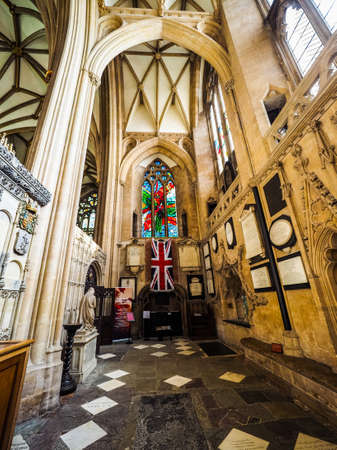 BRISTOL, UK - CIRCA SEPTEMBER 2016: HDR Bristol Cathedral (formally the Cathedral Church of the Holy and Undivided Trinity)のeditorial素材