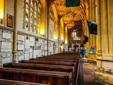 BATH, UK - CIRCA SEPTEMBER 2016: HDR The Abbey Church of Saint Peter and Saint Paul (aka Bath Abbey)のeditorial素材
