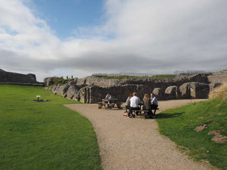 SALISBURY, UK - CIRCA SEPTEMBER 2016: Ruins of Old Sarum castleのeditorial素材