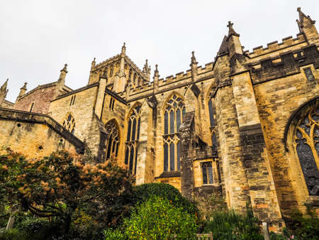 BRISTOL, UK - CIRCA SEPTEMBER 2016: HDR Bristol Cathedral (formally the Cathedral Church of the Holy and Undivided Trinity)のeditorial素材