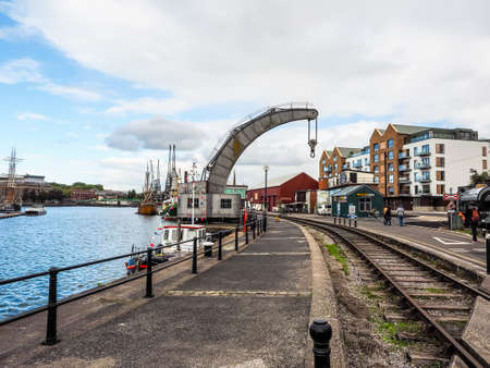 BRISTOL, UK - CIRCA SEPTEMBER 2016: HDR Bristol Harbour (part of Port of Bristol)