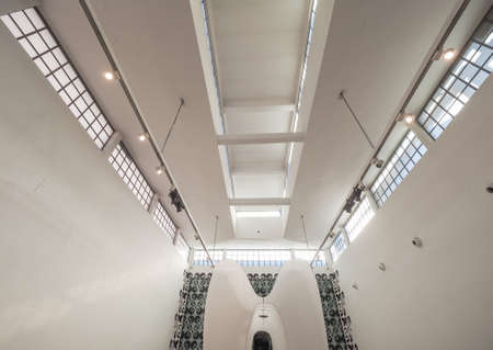 MILAN, ITALY - CIRCA JANUARY 2017: Interior view of La Triennale exhibition hall designed by...