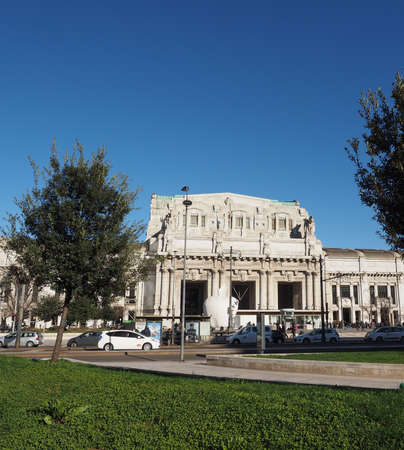MILAN, ITALY - CIRCA JANUARY 2017: Stazione Centrale Central railway stationのeditorial素材