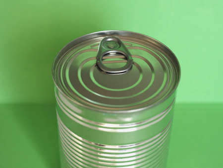a tin can for canned food conservation foodの写真素材