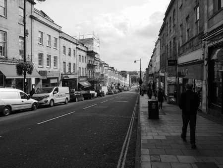 BRISTOL, UK - CIRCA SEPTEMBER 2016: People in Park Street linking the city centre to Clifton in...