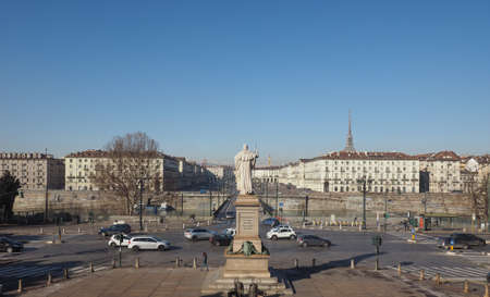 TURIN, ITALY - CIRCA JANUARY 2017: Piazza Vittorio Emanuele II square