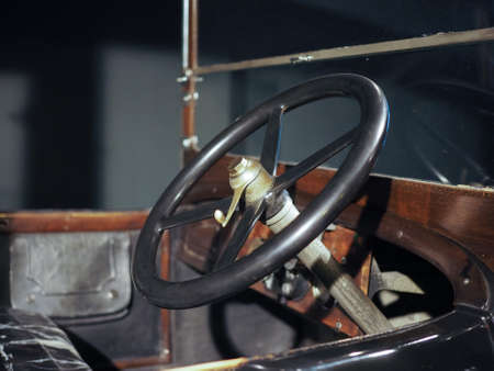 TURIN, ITALY - CIRCA JANUARY 2017: Vintage car at Museo Nazionale dell Automobile (meaning National Automobile Museum car museum)のeditorial素材