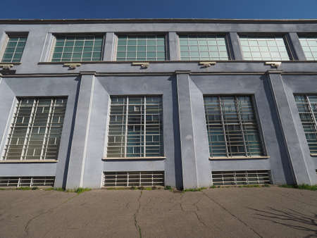 TURIN, ITALY - CIRCA MARCH 2017: Piscina Stadio Monumentale (meaning Monumental Stadium Swimming Pool) designed by architect Contardo Bonicelliのeditorial素材