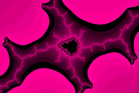 Pink Mandelbrot set abstract fractal illustration useful as a backgroundの写真素材