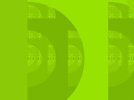 Chartreuse yellow green abstract fractal illustration useful as a backgroundの写真素材