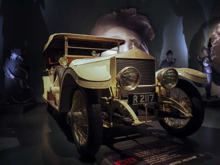 TURIN, ITALY - CIRCA JANUARY 2017: Vintage Rolls Royce car at Museo Nazionale dell Automobile (meaning National Automobile Museum car museum)のeditorial素材