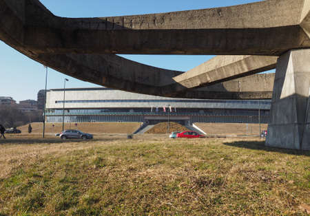 TURIN, ITALY - CIRCA JANUARY 2017: Museo Nazionale dell Automobile (meaning National Automobile Museum car museum)のeditorial素材