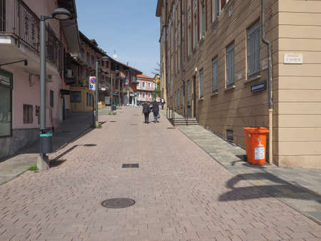 SETTIMO TORINESE, ITALY - CIRCA MARCH 2017: View of the old city centreのeditorial素材