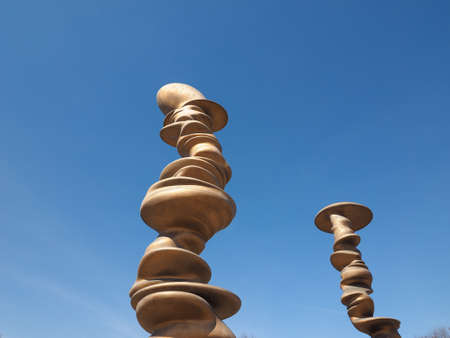 TURIN, ITALY - CIRCA MARCH 2017: Sculpture named Point of View by British artist Tony Cragg