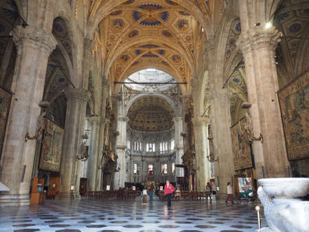 COMO, ITALY - CIRCA APRIL 2017: Santa Maria Assunta Roman Catholic cathedral church