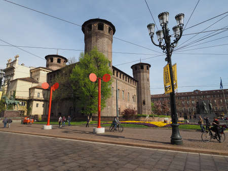 TURIN, ITALY - CIRCA MARCH 2017: Palazzo Madama Royal palace in Piazza Castelloのeditorial素材