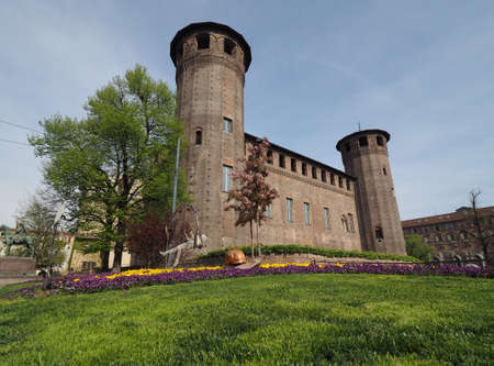TURIN, ITALY - CIRCA MARCH 2017: Palazzo Madama Royal palace in Piazza Castelloのeditorial素材