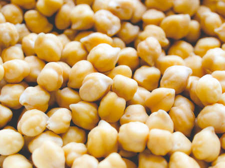 Food Detail of Chickpeas beans (traditional cuisine), vintage faded lookの写真素材