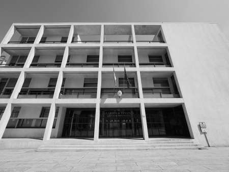 COMO, ITALY - CIRCA APRIL 2017: Casa del Fascio (former National Fascist party seat) aka Palazzo...