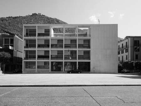 COMO, ITALY - CIRCA APRIL 2017: Casa del Fascio (former National Fascist party seat) aka Palazzo...