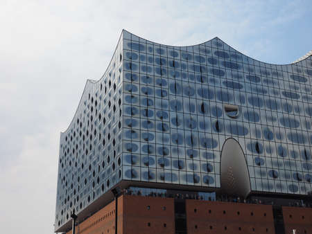 HAMBURG, GERMANY - CIRCA MAY 2017: Elbphilharmonie concert hall designed by Herzog and De Meuronのeditorial素材